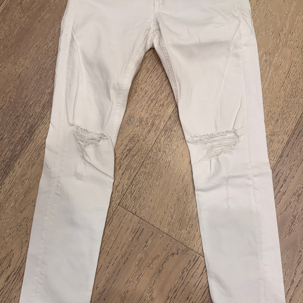 Rag & Bone Women's Cropped White Jeans
